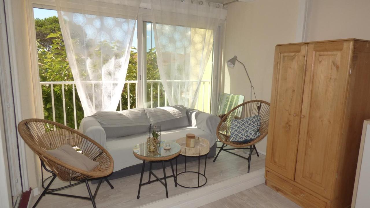 Charmant T2, Cabine, Parking, Les Balcons De La Mediterranee, Narbonne Plage Buitenkant foto